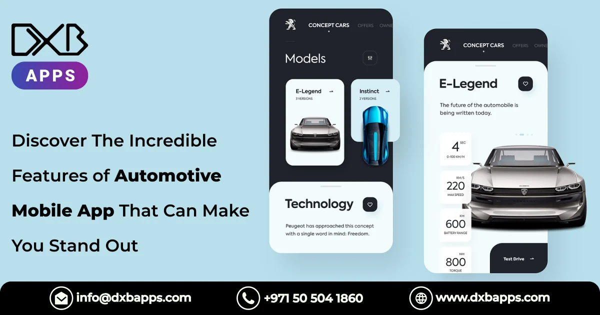 Discover The Incredible Features of Automotive Mobile App That Can Make You Stand Out