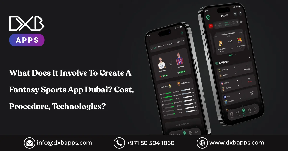 What Does It Involve To Create A Fantasy Sports App Dubai? Cost, Procedure, Technologies?
