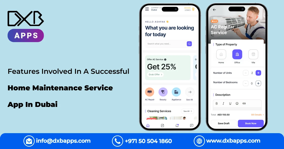 Features Involved In A Successful Home Maintenance Service App In Dubai