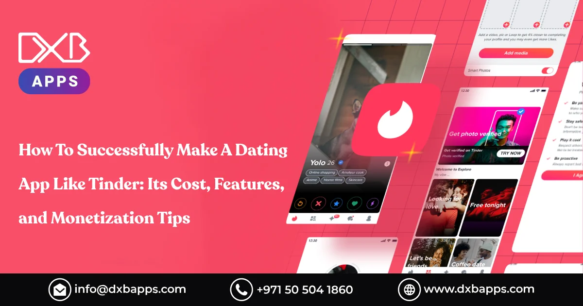 How To Successfully Make A Dating App Like Tinder: Its Cost, Features, and Monetization Tips