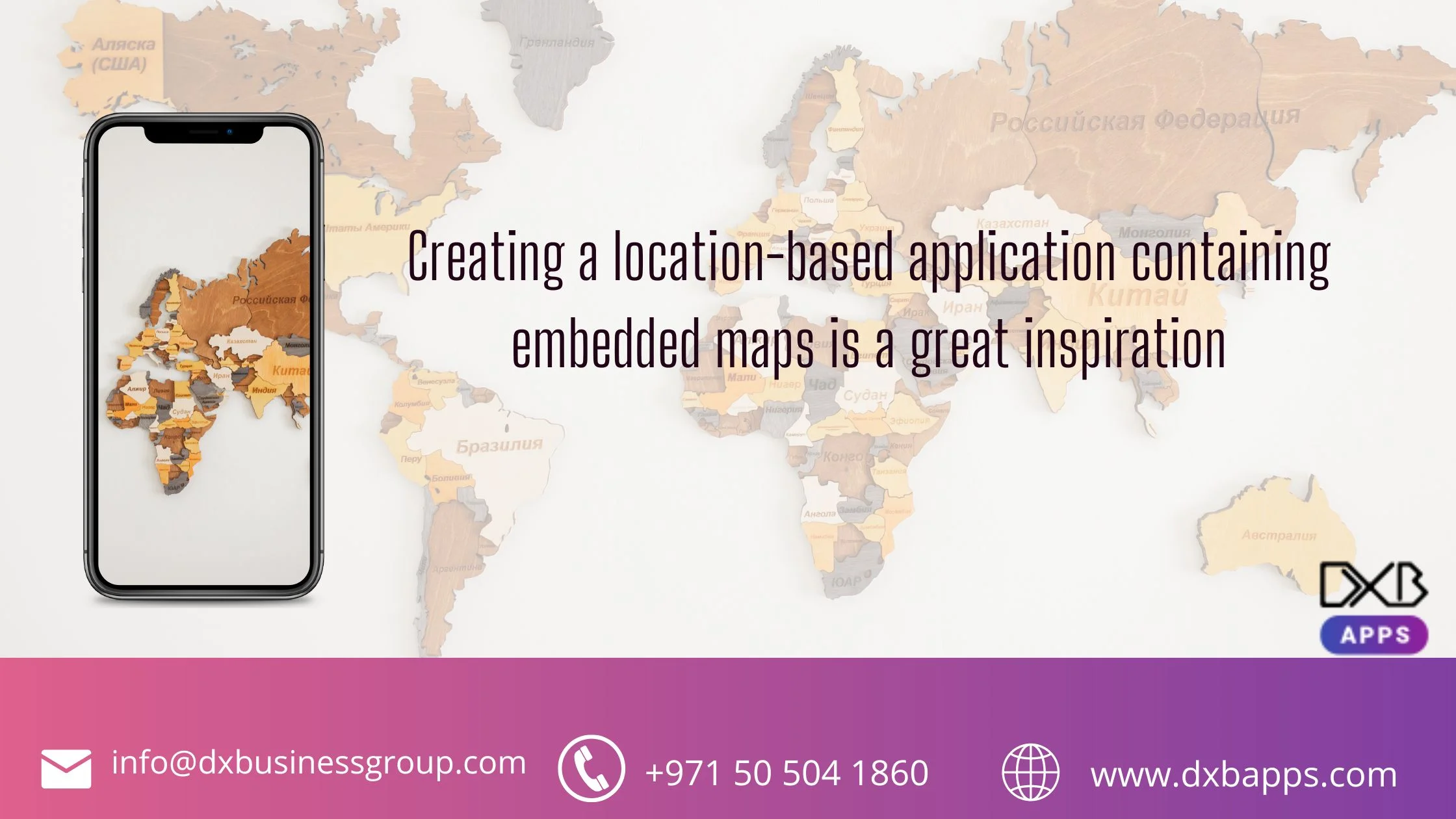 Creating a location-based application containing embedded maps is a great inspiration