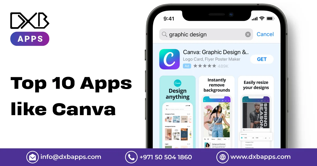 Top 10 Apps like Canva​ - DXB Apps