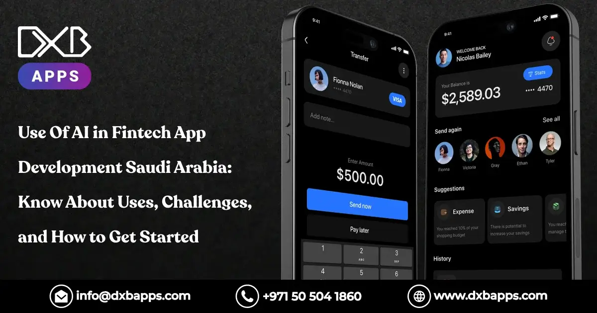 Use Of AI in Fintech App Development Saudi Arabia: Know About Uses, Challenges, and How to Get Start