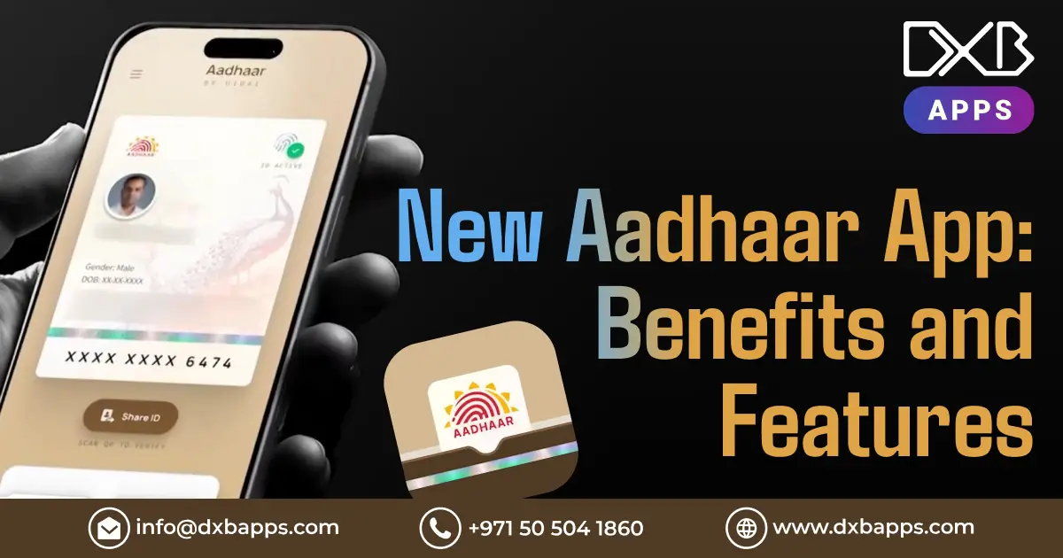New Aadhaar app logo showcasing digital identity management and features