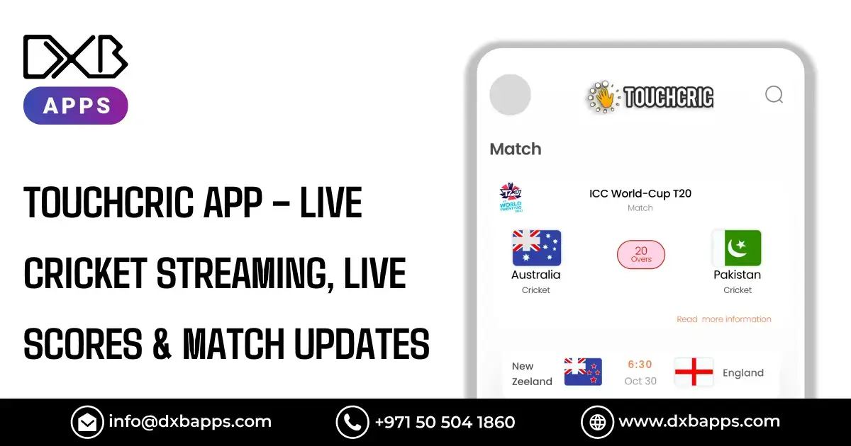 Touchcric App – Live Cricket Streaming, Live Scores & Match Updates