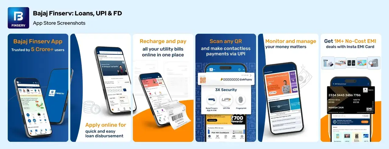 Bajaj Finance App Designs