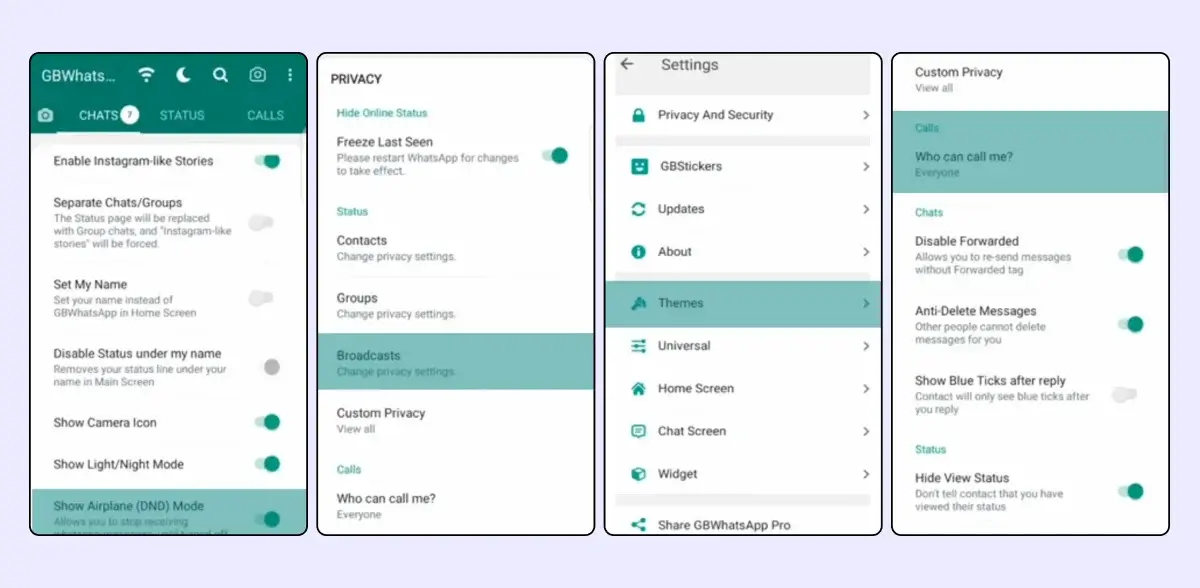 Features of GBWhatsapp