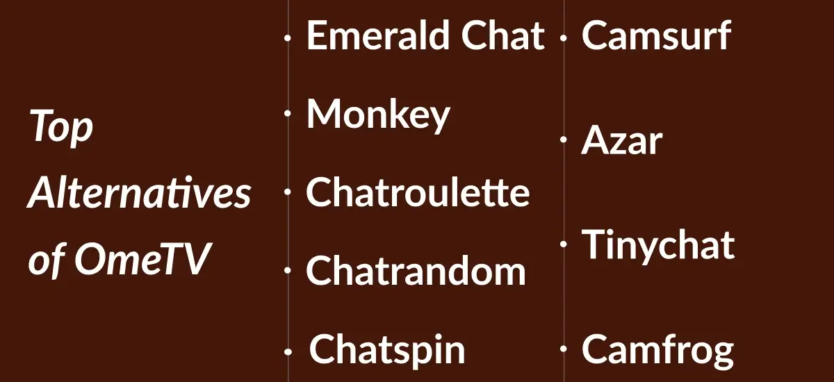 OmeTV Alternatives