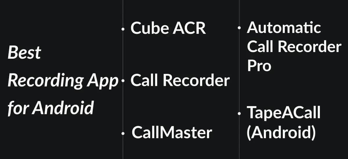 Best Recording App for Android