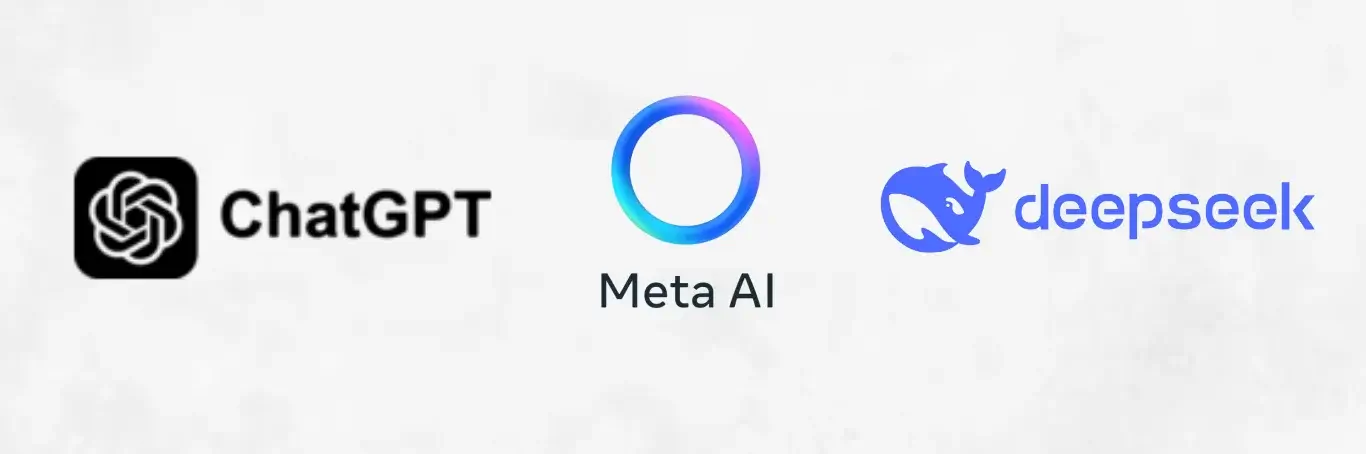 Chatgpt Vs Meta AI Vs Deepseek