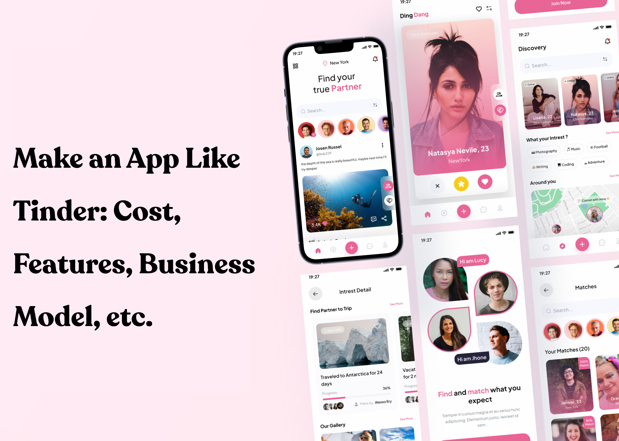 Make an App Like Tinder: Cost, Features, Business Model, etc.