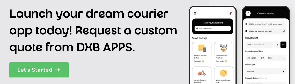 Courier App Development Dubai