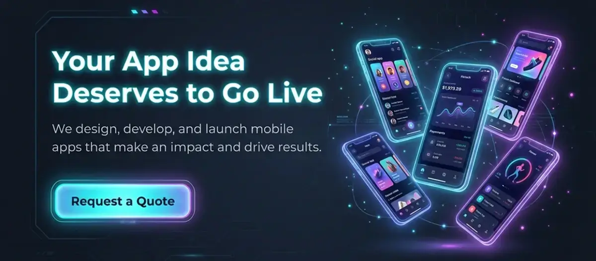 Your app idea deserves to go live with professional mobile app design and development services