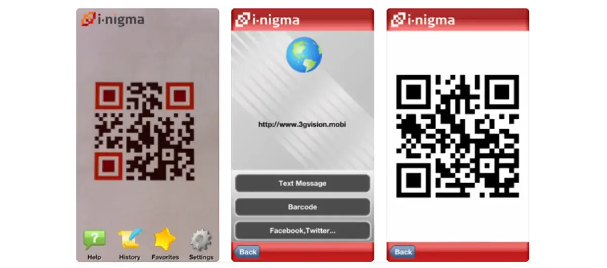 i-nigma QR Code Reader