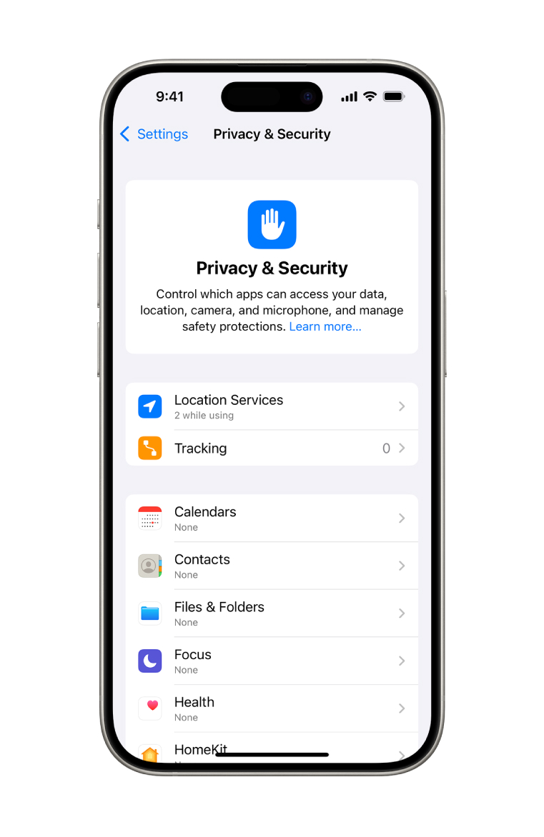 iOS 18 Privacy & Security