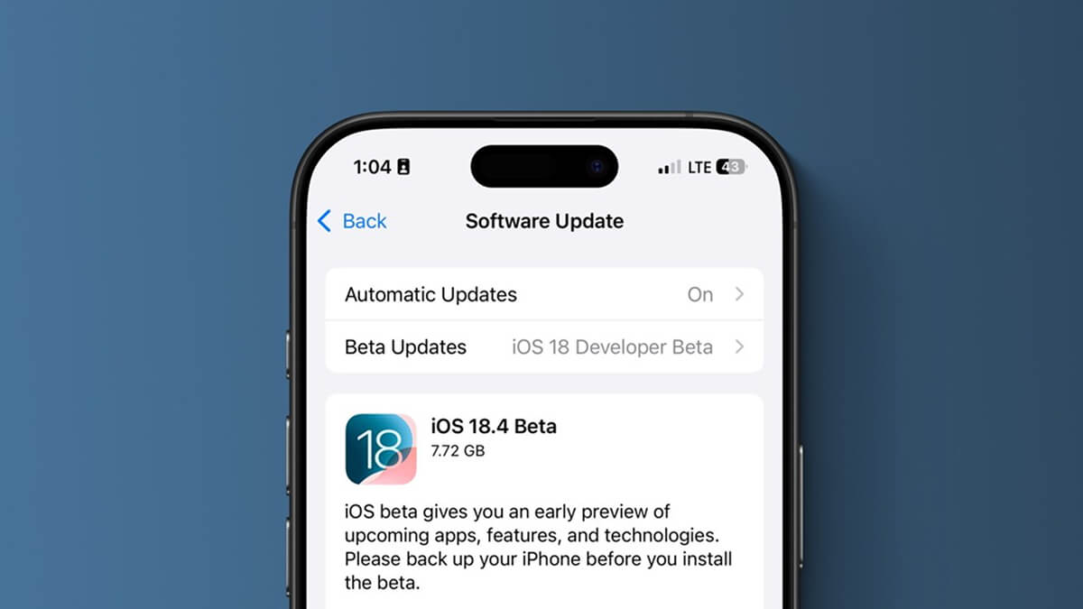 ios 18.4 beta