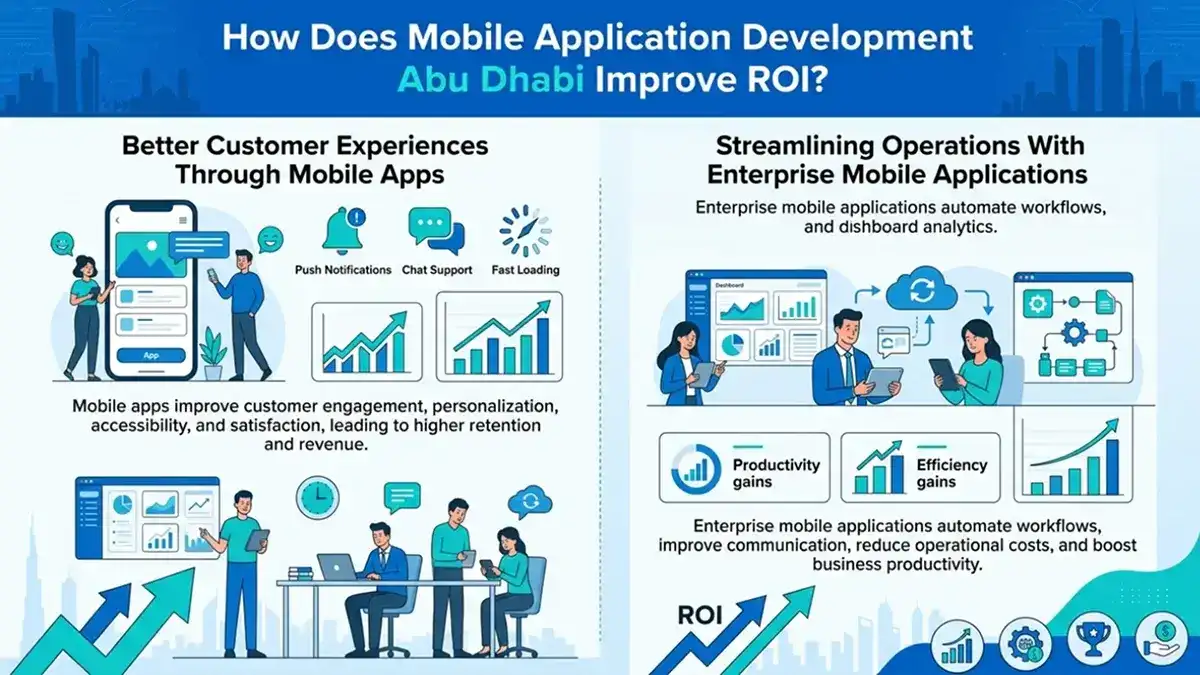 How mobile application development in Abu Dhabi improves ROI through better customer experiences and streamlined enterprise operations