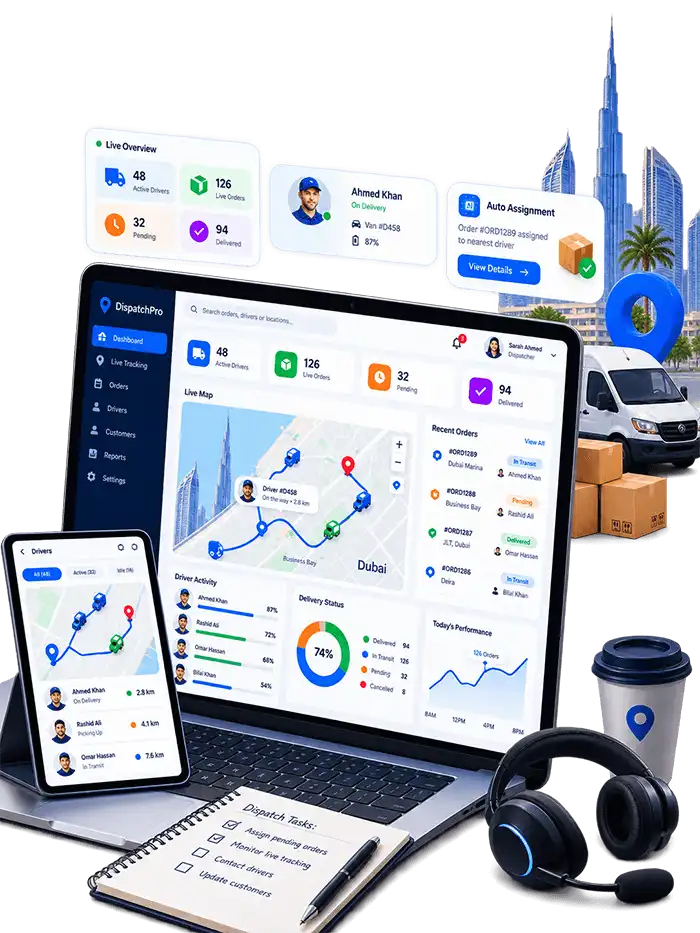Transport and Logistics Dispatcher Dashboard