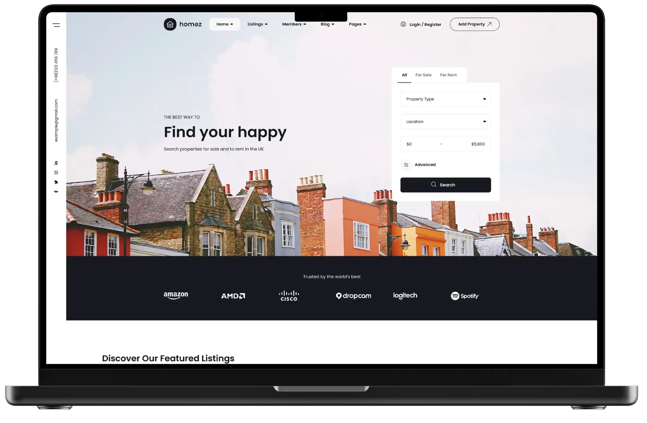Real Estate Website Development Dubai
